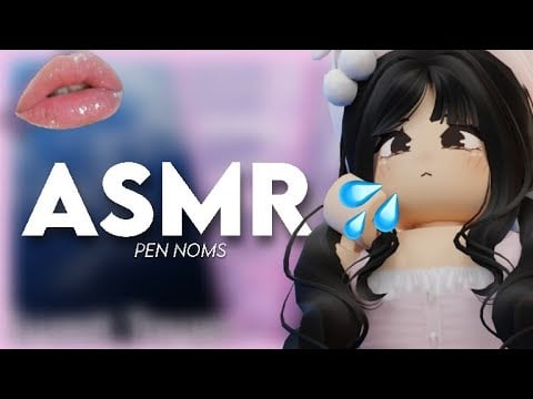 ROBLOX ASMR ★ TINGLY pencil NOMS and MOUTH SOUNDS for relax 💕