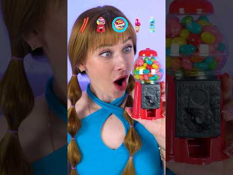 ASMR Emoji Chicken Sausage, Bubble Gum Mukbang #shorts