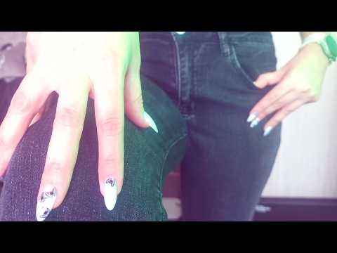asmr jeans scratching