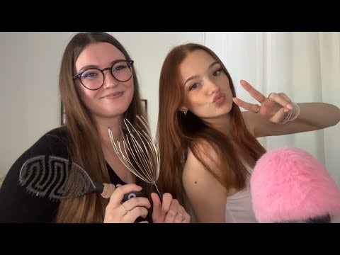 ASMR: ELLE S’OCCUPE DE MES CHEVEUX 💆🏼‍♀️ (rp coiffeuse avec ma cousine Emilie)