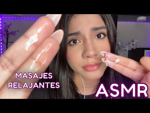 ASMR ESPAÑOL / MASAJES INT3NSOS en TU CARA + S P 1 T  PAINT1NG  RELAJANTE + DUERME PROFUNDAMENTE