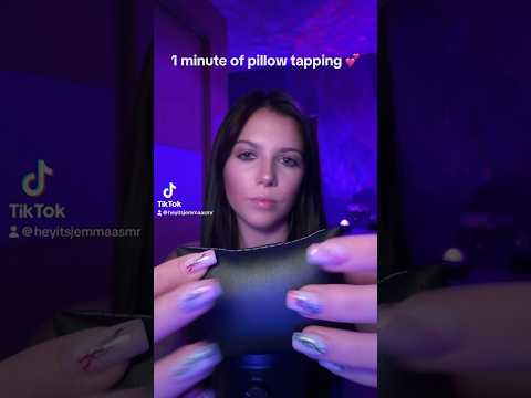 1 minute of pillow tapping 💕 #asmr #randomtriggers #asmrtriggers #relax #sleep #tapping