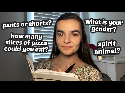 ASMR Asking You 150 Personal Questions But You Can Only Use One-Word Answers