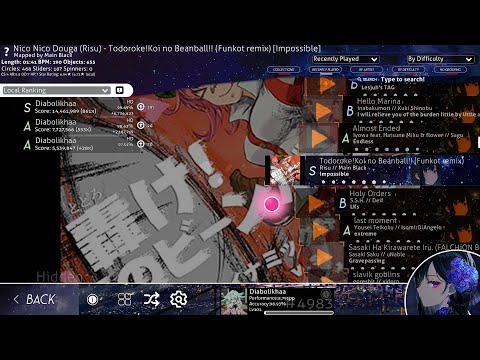 Todoroke!Koi no Beanball!! (Funkot remix) [Impossible] +HD 99.69% FC