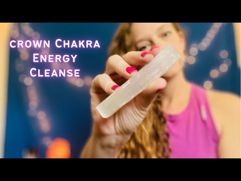 ASMR Crown Chakra Balancing - Incense, Crystal Tapping and Scanning, Tibetan Singing Bowl, Mantras