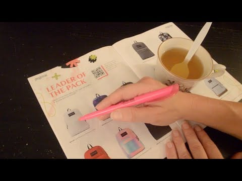 Asmr - Catalogue Browsing With Tea - Softly Spoken