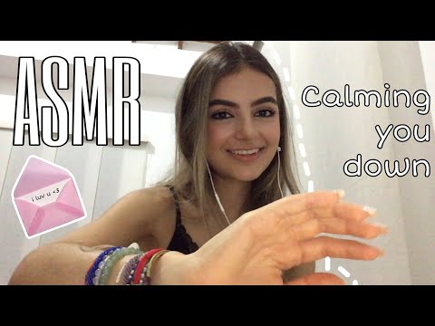 ASMR// calming you down in Spanish and touching your face