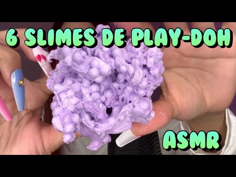 Asmr 6 slimes súper interesantes de Play-Doh