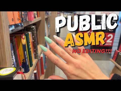 Public ASMR at Book Store (NO EDITING!!!) 📚