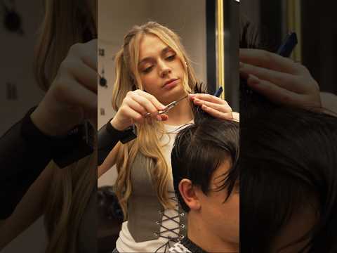 💈(ASMR) Sharp Scissor Cuts & Calm Vibes – Russian Female Barber at Work