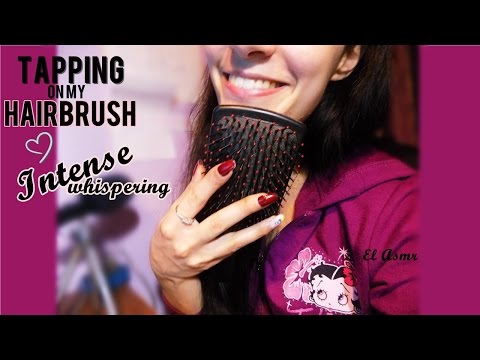 ASMR (Italian)♥ Intense whispering and tapping on my hairbrush