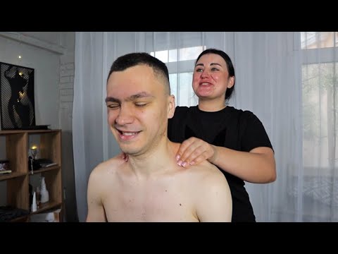 ASMR Strong full body massage and chiropractic adjustmens by Alyona