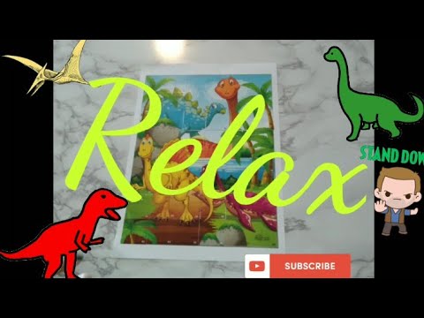 LOFI ASMR TRIGGERS: 🦕 DINOSAURS 🦖 STICKER PUZZLE #36 (Tapping, Rubbing)