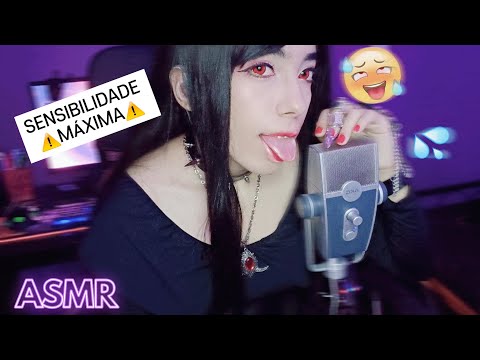 ASMR Seu CEREBRO vai DERRETER com esses SONS DE BOCA na SENSIBILIDADE MÁXIMA!