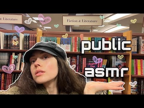 ASMR in Public!🤫 Rummange, Walk, and Browse a Bookstore With Me