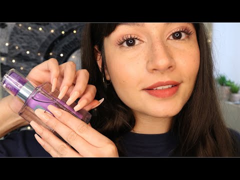 ASMR Tapping & Whispering For Sleep (Long Nails)