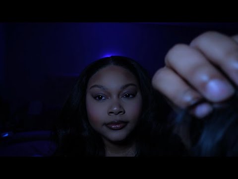 asmr| weird girl plays with your hair in class (scalp check, hair brushing, personal attention)