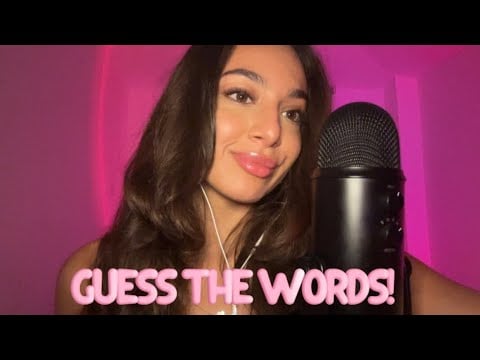 ASMR Inaudible whispering | Guess the word💗 
