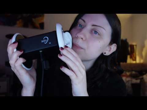 ASMR // Triggers w/ the 3dio 😘 (Rambling, Repetition, Mouth Sounds & More)
