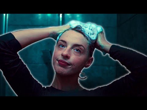 [ASMR] Washing my hair in the shower | Dark Visuals ASMR | Shampooing Sounds!!🚿✨