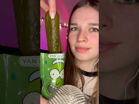 #asmr eating pickle