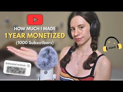How Much Youtube Paid Me In 1 Month As A Small ASMR Channel (1000 Subscribers)