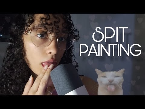 Sons Molhados e Intensos 💦 | ASMR Spit Painting Caseiro