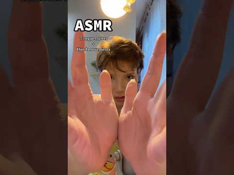 ASMR || Tongue flutters + Hand movements