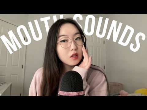 ULTRA TINGLY MOUTH SOUNDS 🤩✨wet & dry, fast & slow, visual triggers, slime pop!, kisses, purring +
