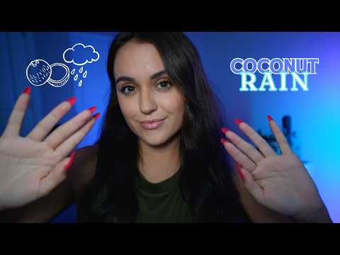 ASMR trying the new trigger "Coconut Rain" 🥥☔