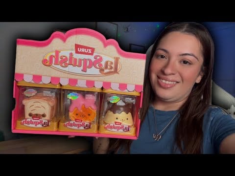 ASMR| Unboxing new LaSquish pastry characters- Scented Slow Rising! 🥐🍮🤎
