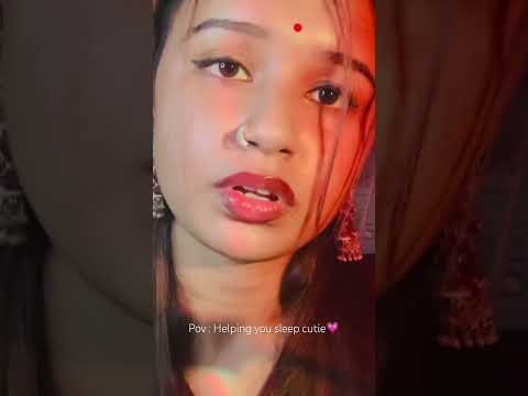 HINDI ASMR | Helping you to sleep with mouth sounds💕 | Wife Roleplay #asmr #asmrsounds #tingles
