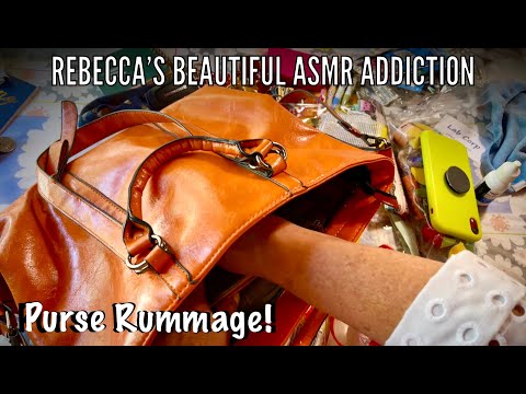 ASMR Purse Rummage! (Whispered Version) Switch from Summer to Fall purse.