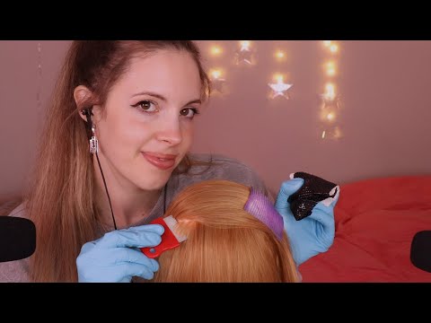 ASMR - School Nurse Lice Check - Scalp Check & Treatment