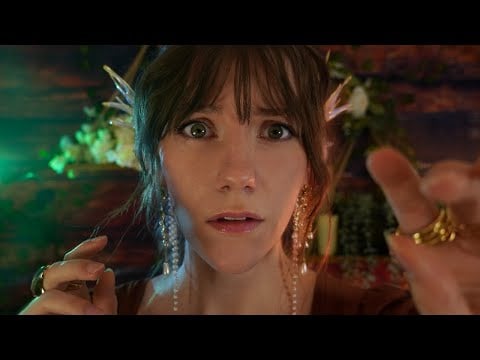 Magical Makeup Mishap Mending | Fantasy ASMR Roleplay, Close Face Touching for Sleep