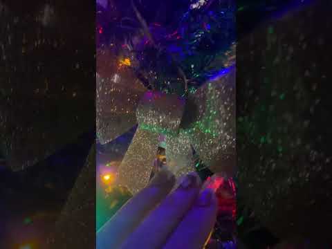 ASMR on my CHRISTMAS TREE ( Complete in YT) 🎄 #asmrsounds #lofiasmr #tapping #cameratappingasmr