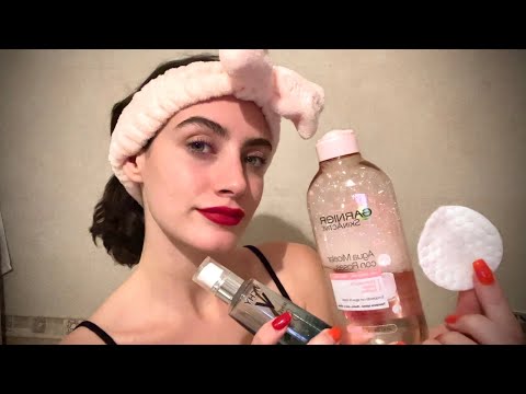 ASMR MI RUTINA DE SKINCARE - Limpieza FACIAL - Asmr Argentina