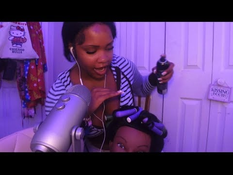 ASMR Ghetto Hairstylist W Lollipop Role Play 