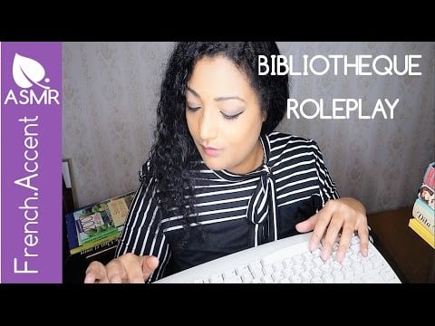 [asmr français] ASMR Bibliotheque roleplay *inscription *quiet