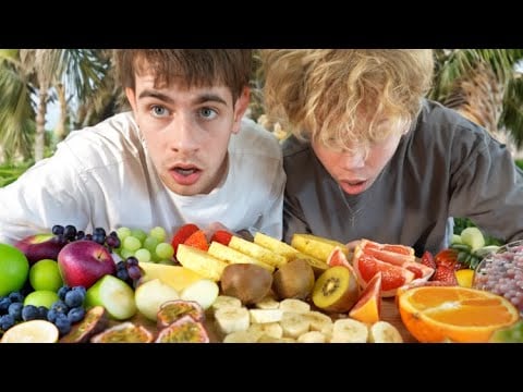 ASMR Exotic Fruit Mukbang | With Friend (German)
