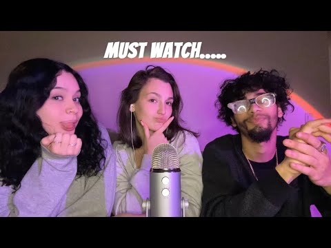 My Friends try ASMR for the FIRST time ✨(funny and chaotic) 