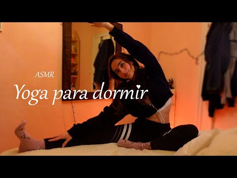 ASMR YOGA para ALIVIAR ESTRÉS E INSOMNIO ♡ Respiración y Meditación guiada