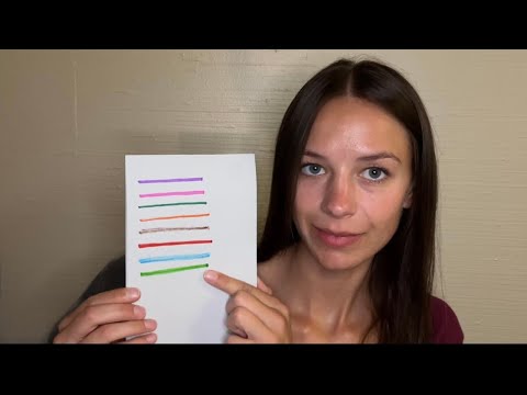 ASMR POV | Sight, Sound, Touch Tests | Sensory Sounds | Shapes, Colors, Stickers | Unintentional