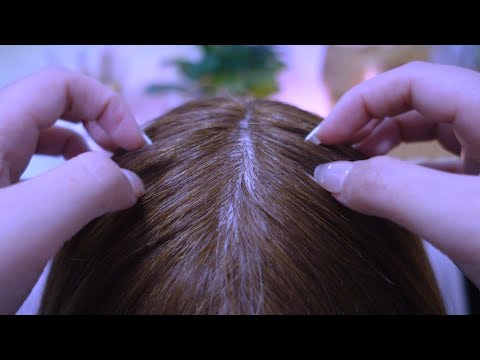 scalp scratching ASMR to fall asleep tonight