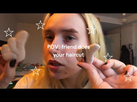 lofi asmr! [subtitled] a friend does your haircut!