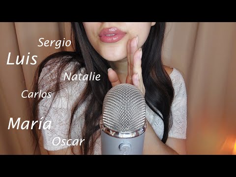 ASMR susurrando sus NOMBRES💕 (especial 50k)