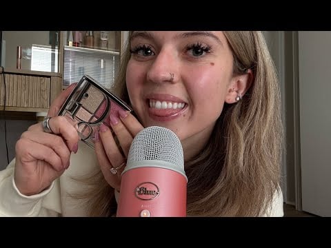 ASMR| Long Nail Tapping on New Beauty Items with Layered Mouth Sounds 