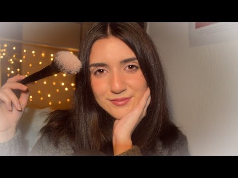 ASMR Putting You To Sleep ❤️ | Personal Attention (Shh, Positive Affirmations, Brushing Your Face)