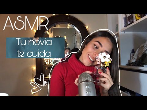 ASMR ROLEPLAY TU NOVIA TE CUIDA ☺️ / besitos