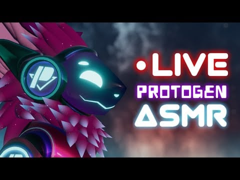POV you can't sleep so you watch me live in VRChat [Protogen ASMR LIVE] [VRChat]